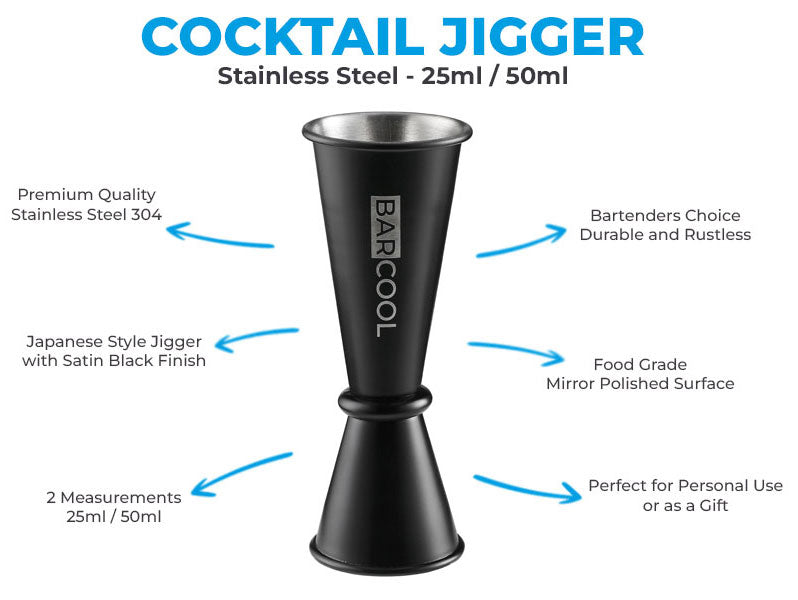 Subcold Barcool Japanese Cocktail Jigger 50ml/25ml