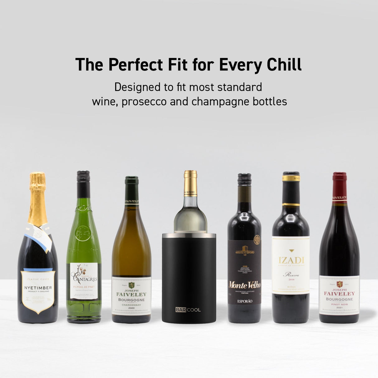 Subcold Barcool Black Stainless Steel Wine Cooler Sleeve