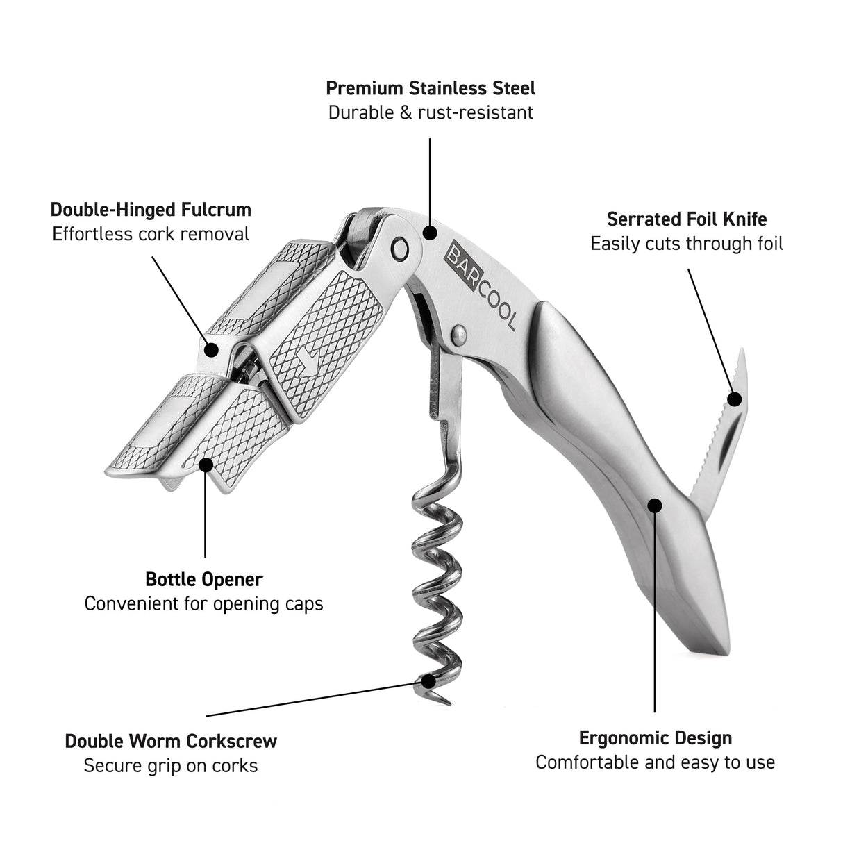 Subcold Barcool Stainless Steel Wine Opener