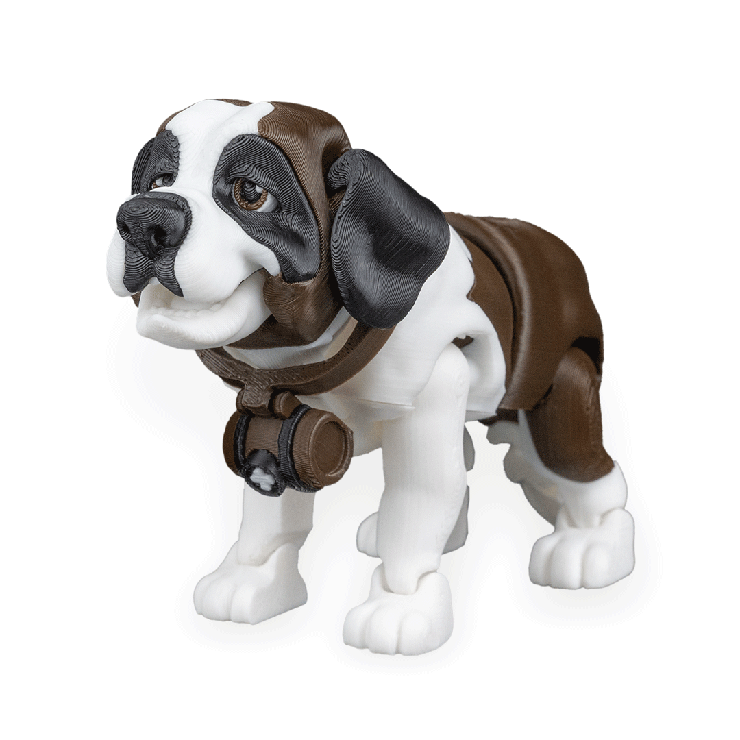 Filamora Studios Bernie St Bernard Dog Figurine