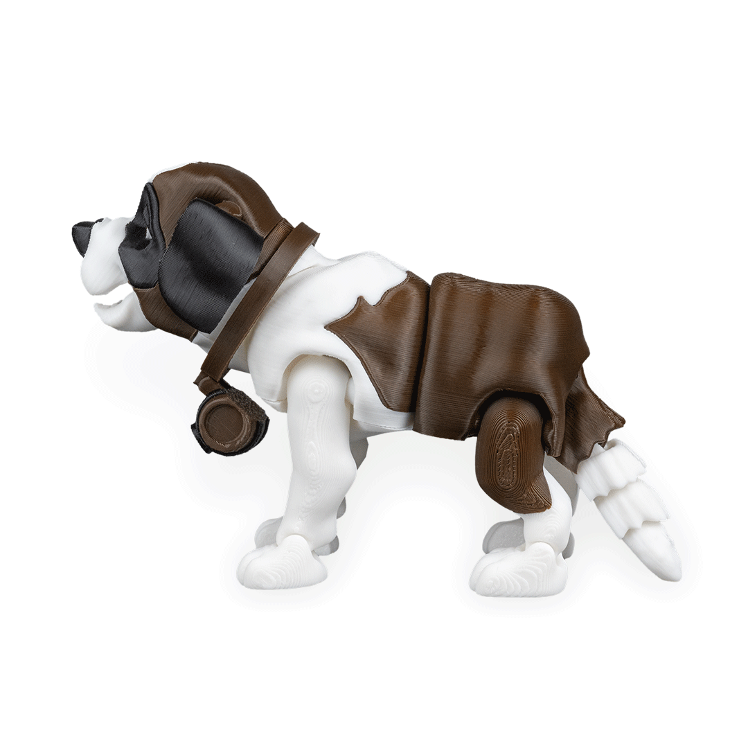 Filamora Studios Bernie St Bernard Dog Figurine