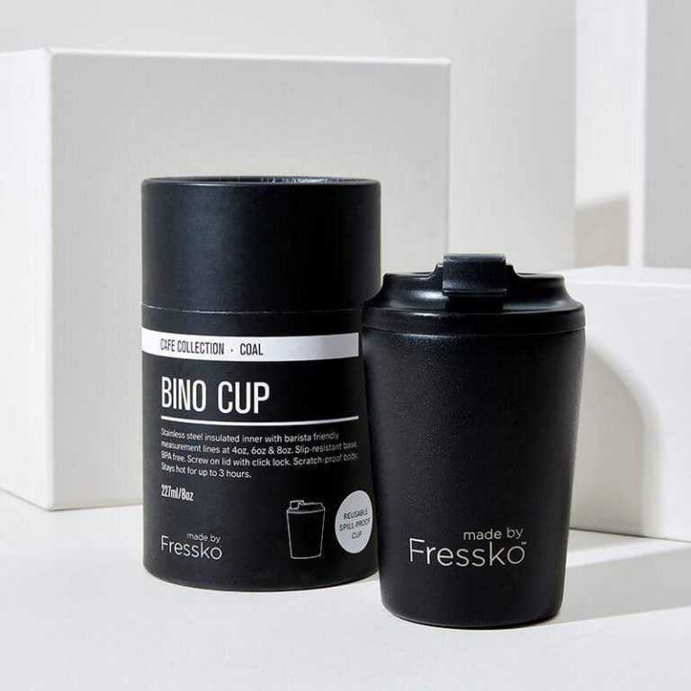 Fressko Coal Reusable Travel Mug Stainless Steel