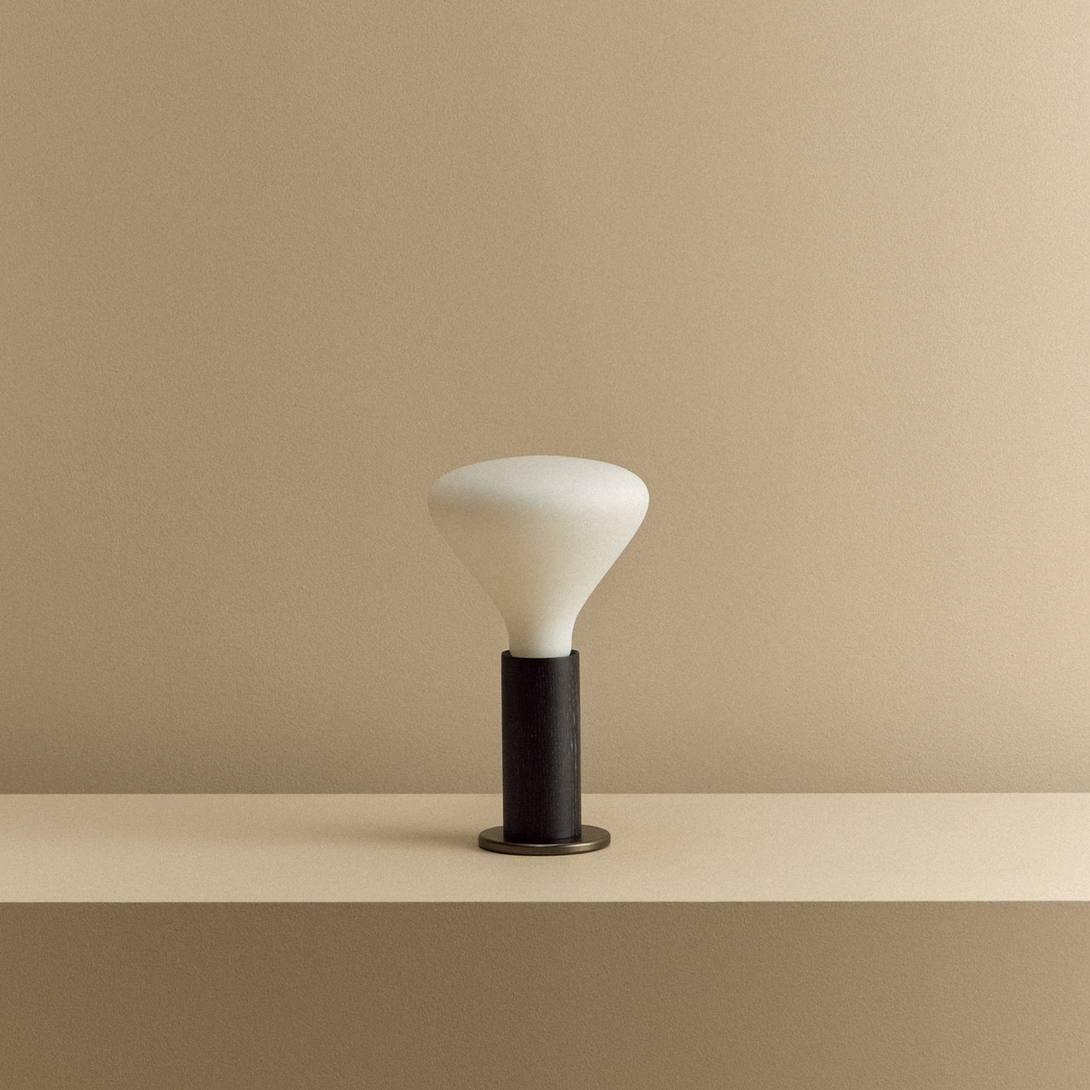 Tala Knuckle Table Lamp in Blackened Oak with Noma Bulb