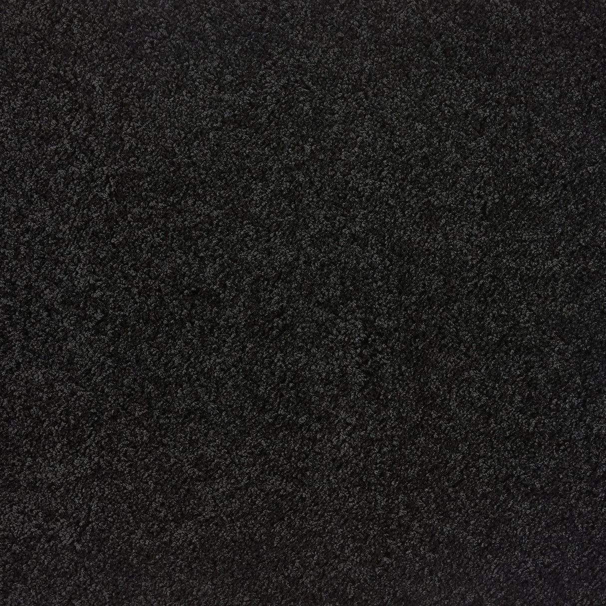 Washable Black Shaggy Rug