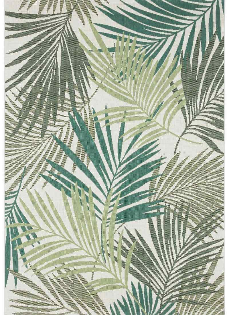 Indoor Outdoor Vai Green Rug Floral Design by The Rugs