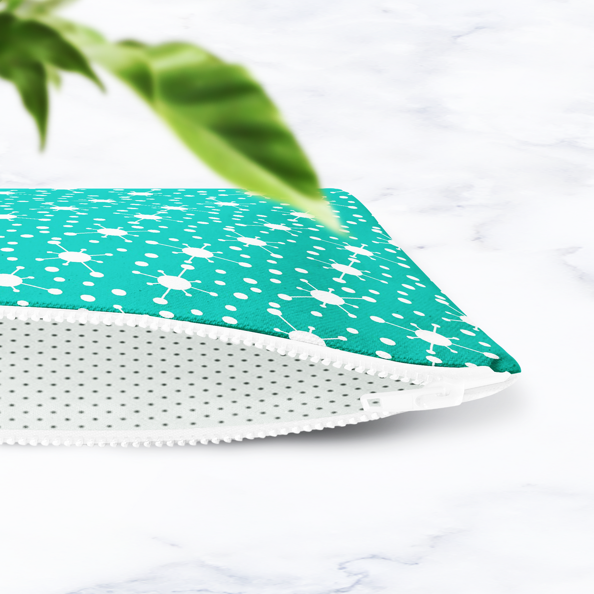 Shadowbright Turquoise Blue Retro Make Up bag - 24cm x 19cm