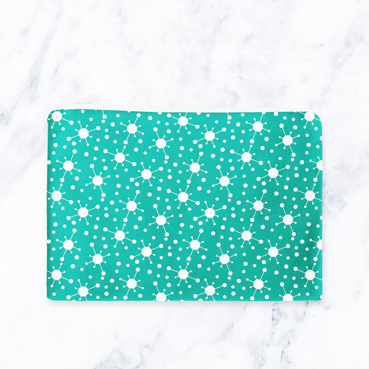 Shadowbright Turquoise Blue Retro Make Up bag - 24cm x 19cm