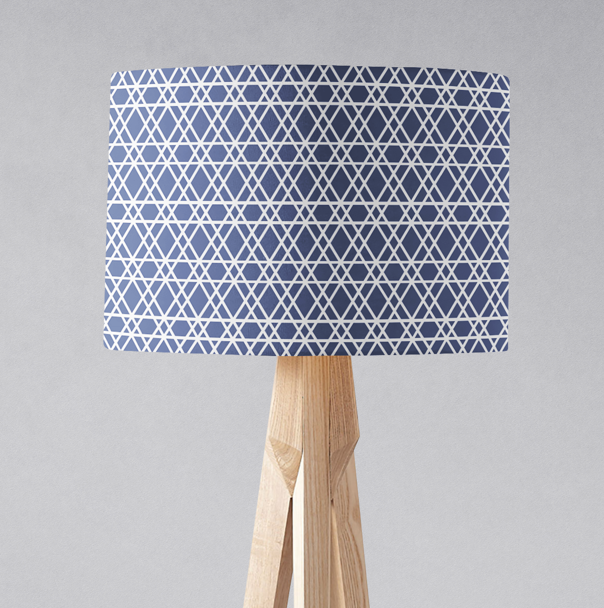 Shadowbright Blue and White Lines Ceiling or Table Lampshade