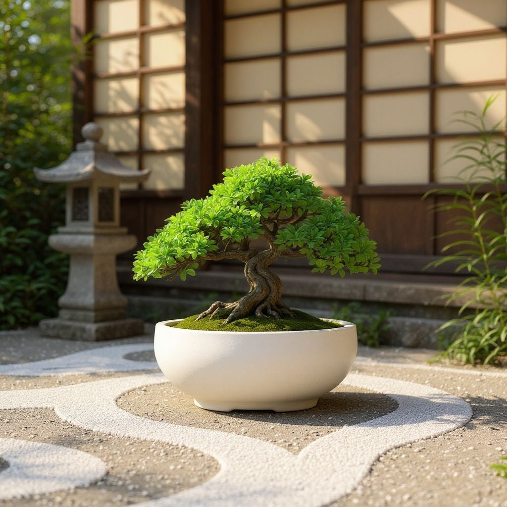 Filamora Studios Minimalist Curved Bonsai Pot
