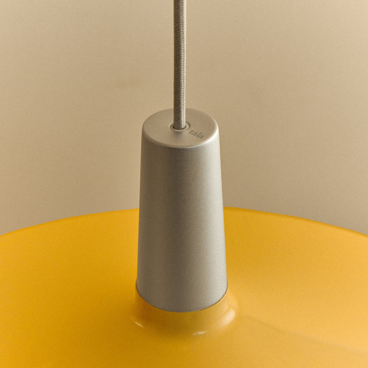 Tala Bower Pendant Light Large in Yellow with Oval II