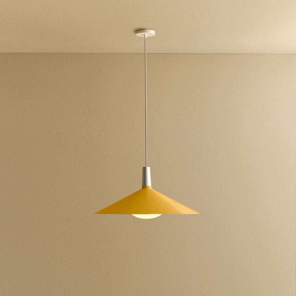 Tala Bower Pendant Light Large in Yellow with Oval II