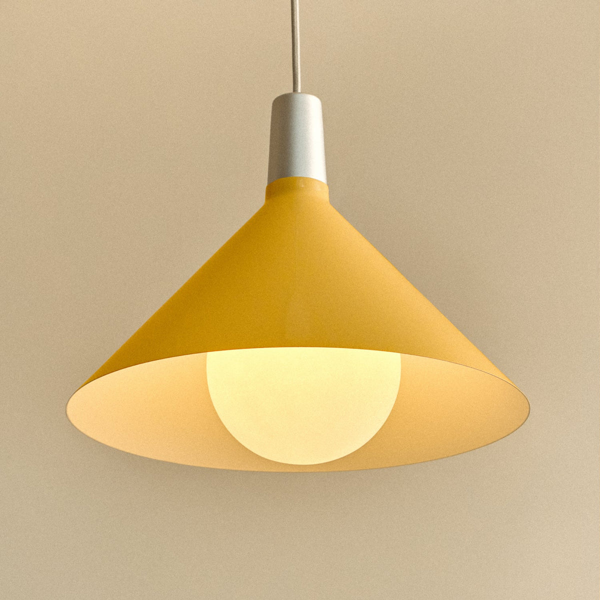 Tala Bower Pendant Medium in Yellow with Sphere IV