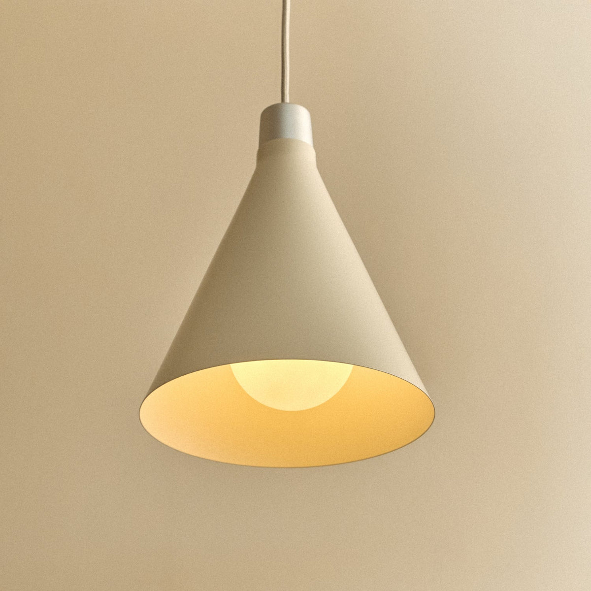 Tala Bower Pendant Light Small in Oyster White with Sphere III
