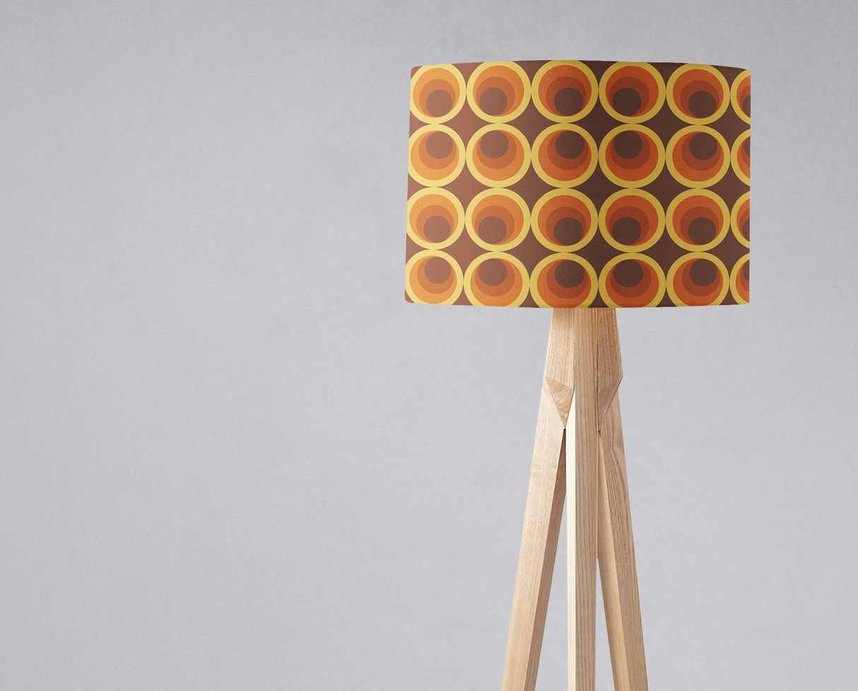 Shadowbright Dark Brown Retro 1970's Design Lampshade
