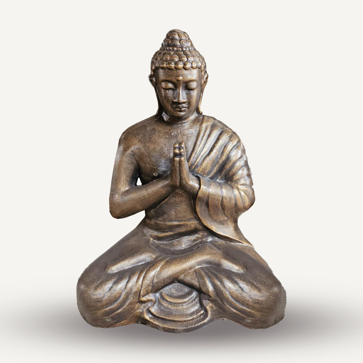 Yorkshire Bonsai Med‑Large Antique Gold Praying Buddha Statue - 1.2m