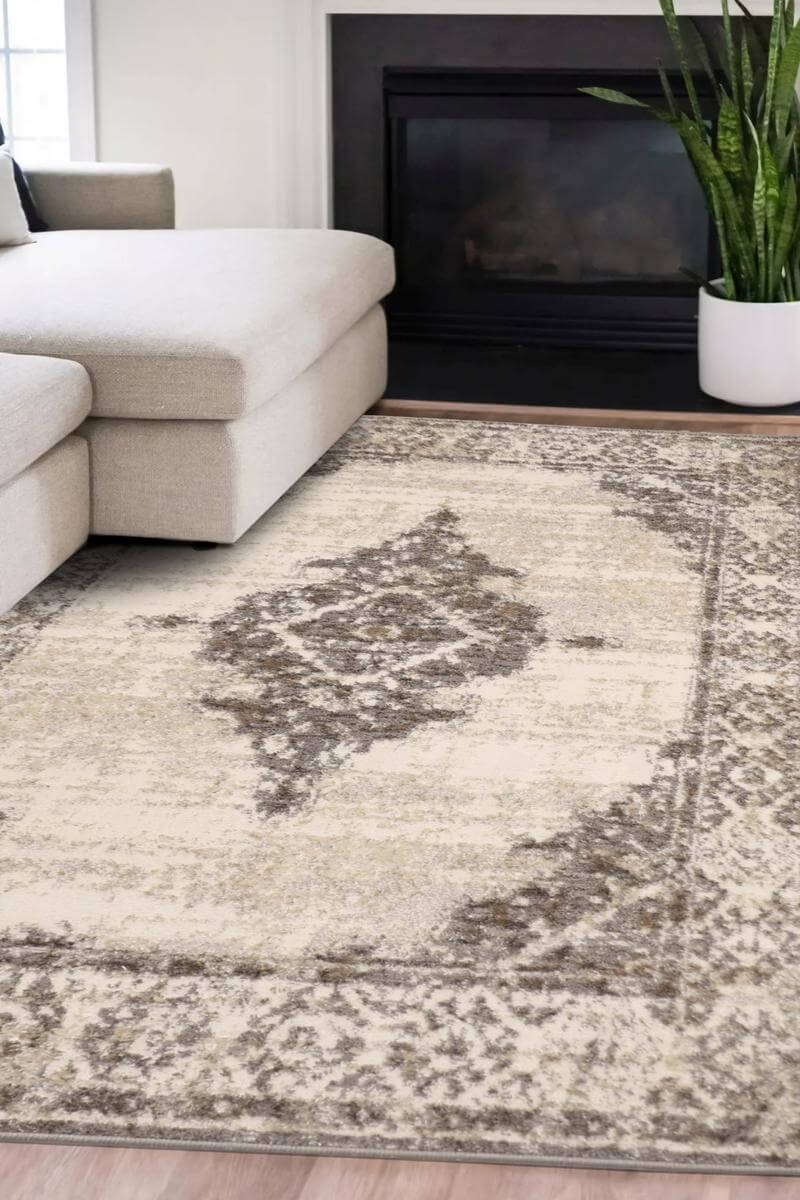 The Rugs Cadiz Natural Traditional Rug – Soft Vintage