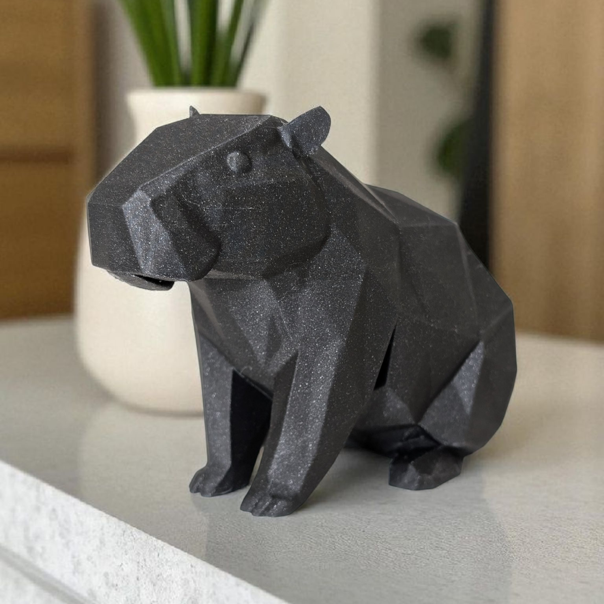 Filamora Studios Geometric Capybara Statue