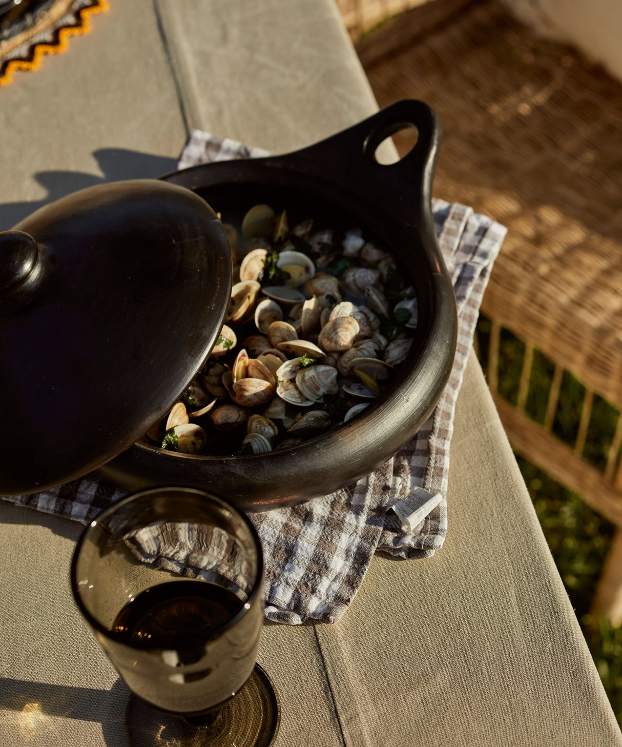CasaLatina Chamba Black Clay Sauté Pan