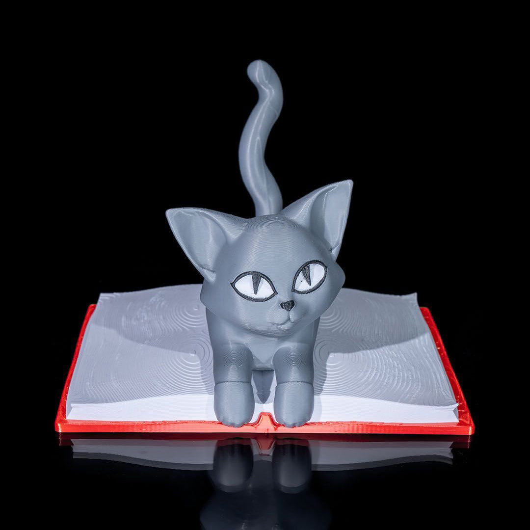 Filamora Studios Cattus Librum Cat Book Holder Sculpture