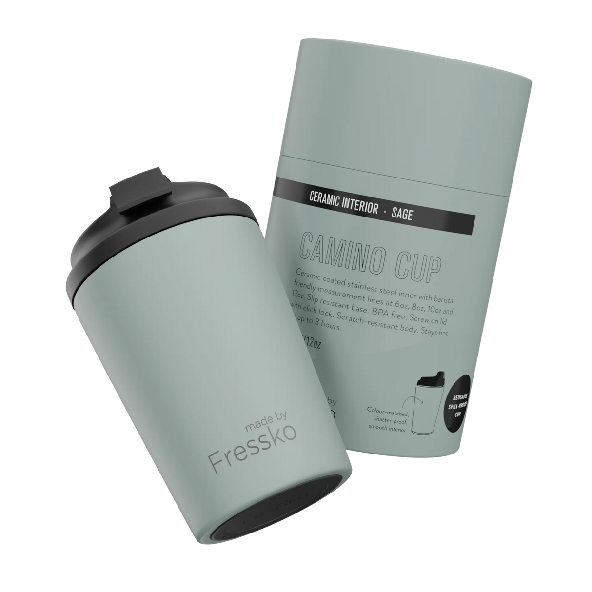 Fressko Sage Reusable Ceramic Cup