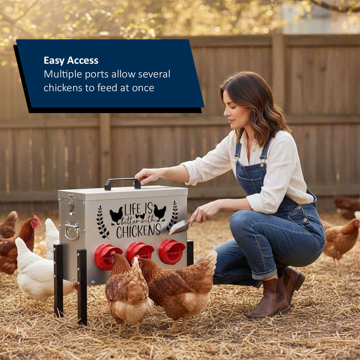 Nicoman Metal Chicken Feeder
