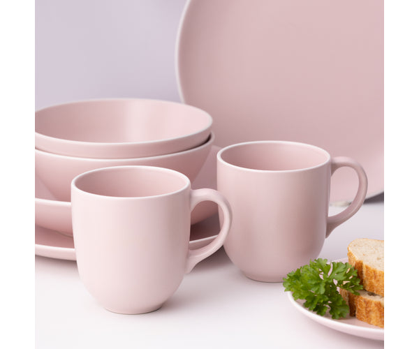 Mason Cash Classic Collection Stoneware Pink Dinner Set M/O 12pcs