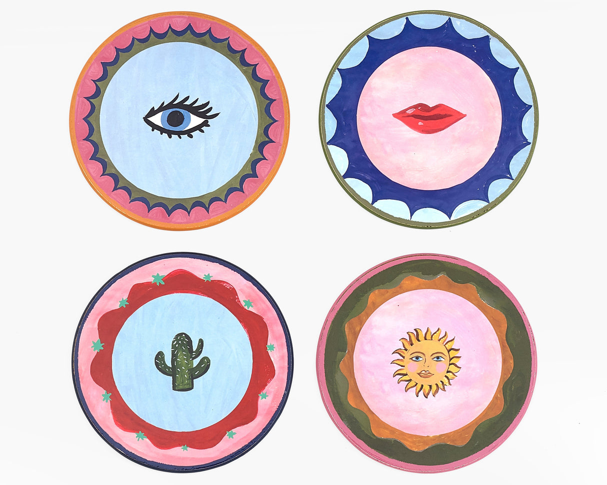 Eleanor Bowmer Set of 4 Icon Cork Backed Coasters