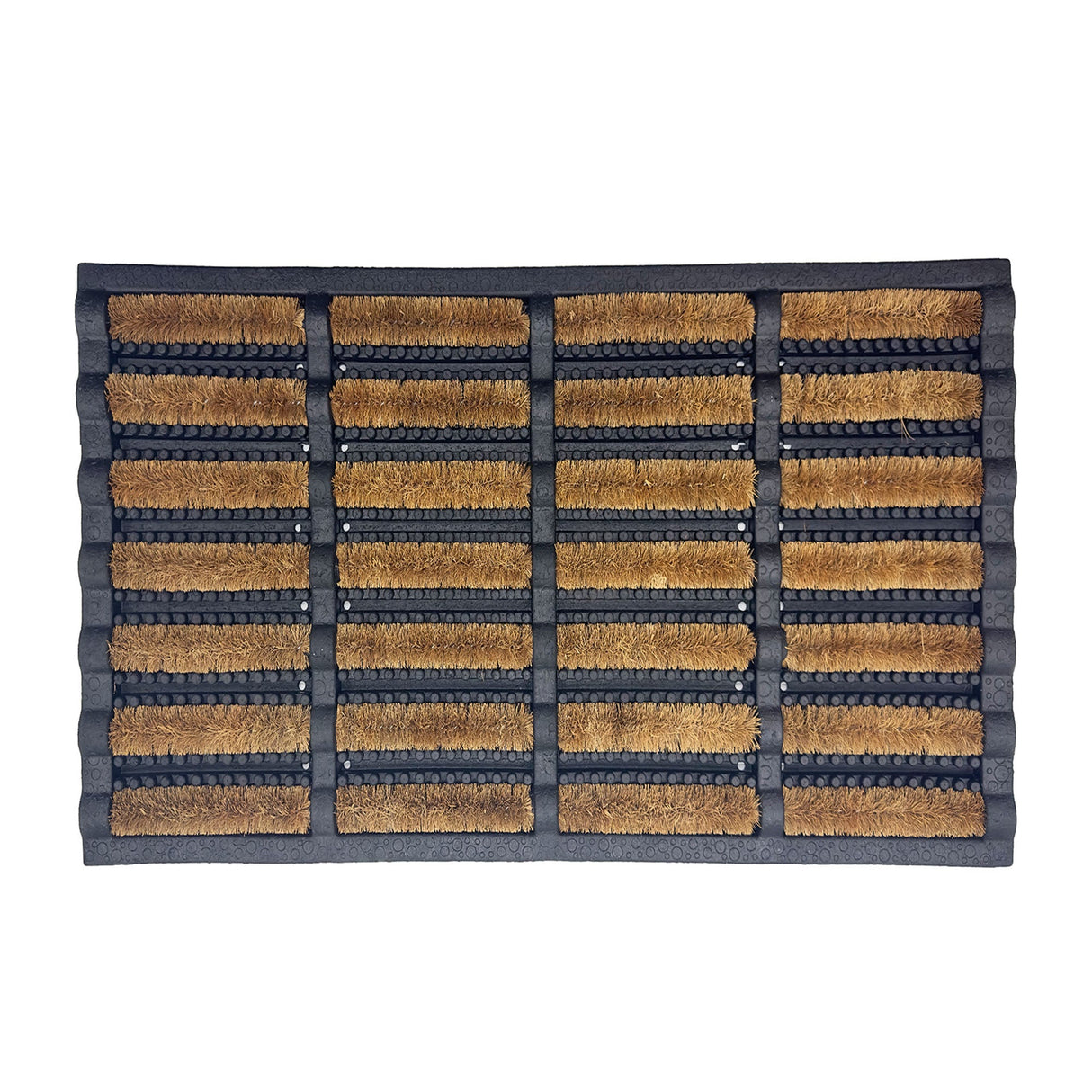 Nicoman Rubber and Coir Scraper Door Mat - 75cm X 45cm