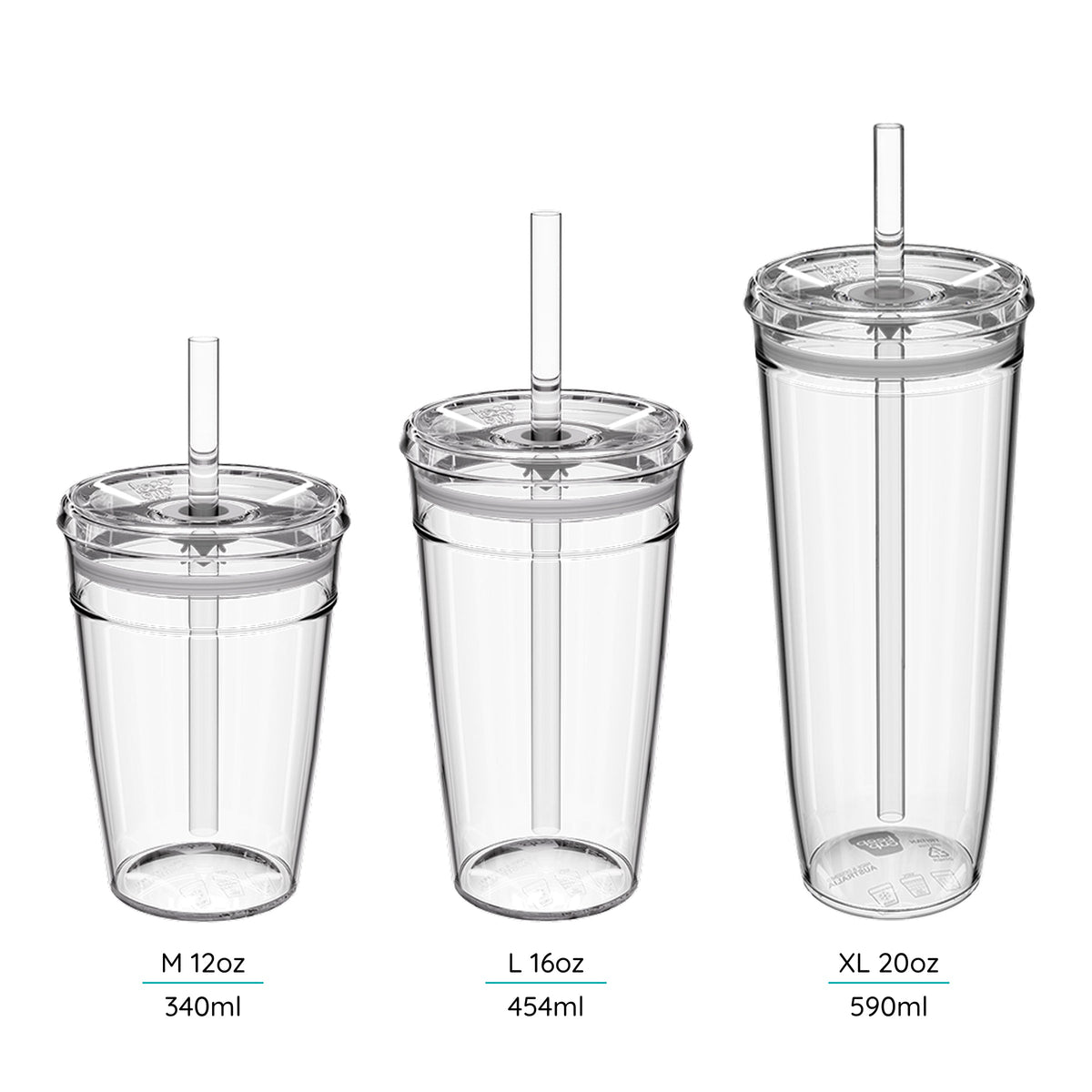 KeepCup Cold Cup with Straw - 12oz