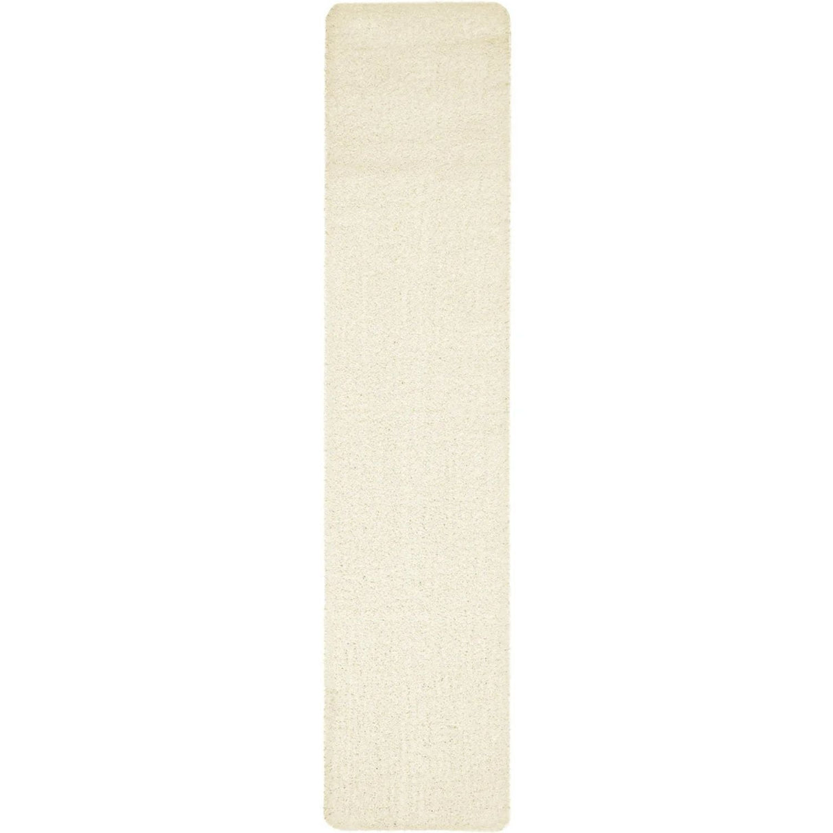 Machine Washable Ghost Ivory Shaggy Rug by The Rugs