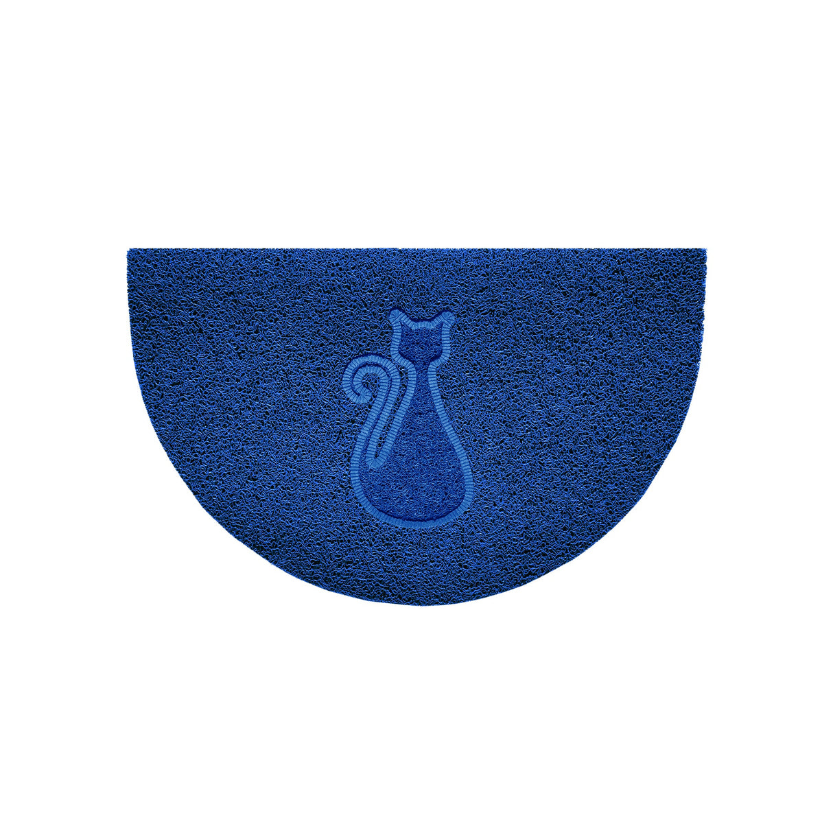 Nicoman Cat Embossed Halfmoon Spaghetti Indoor Outdoor Doormat