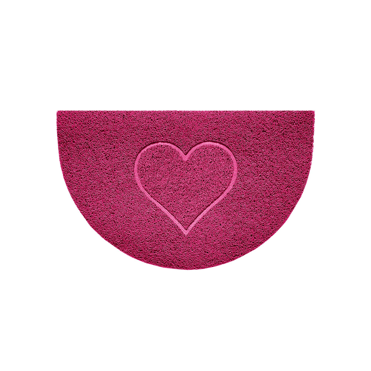 Nicoman Heart Halfmoon Spaghetti Door Mat Non Slip PVC