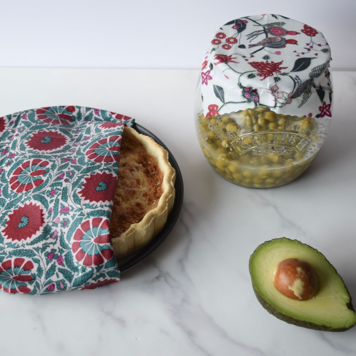 Lou-bees William Morris Indian Summer Beeswax Wraps