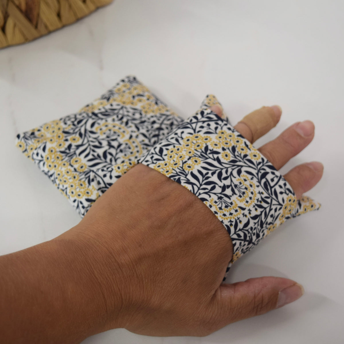 Lou-bees Strawberry Thief Hand Warmers