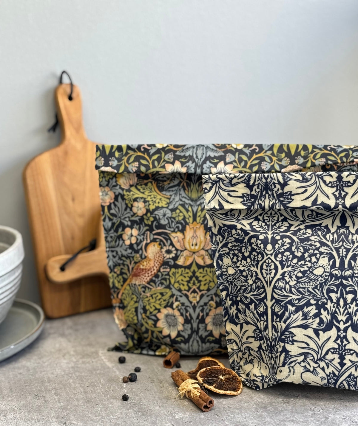 Lou-bees William Morris Beeswax Bag