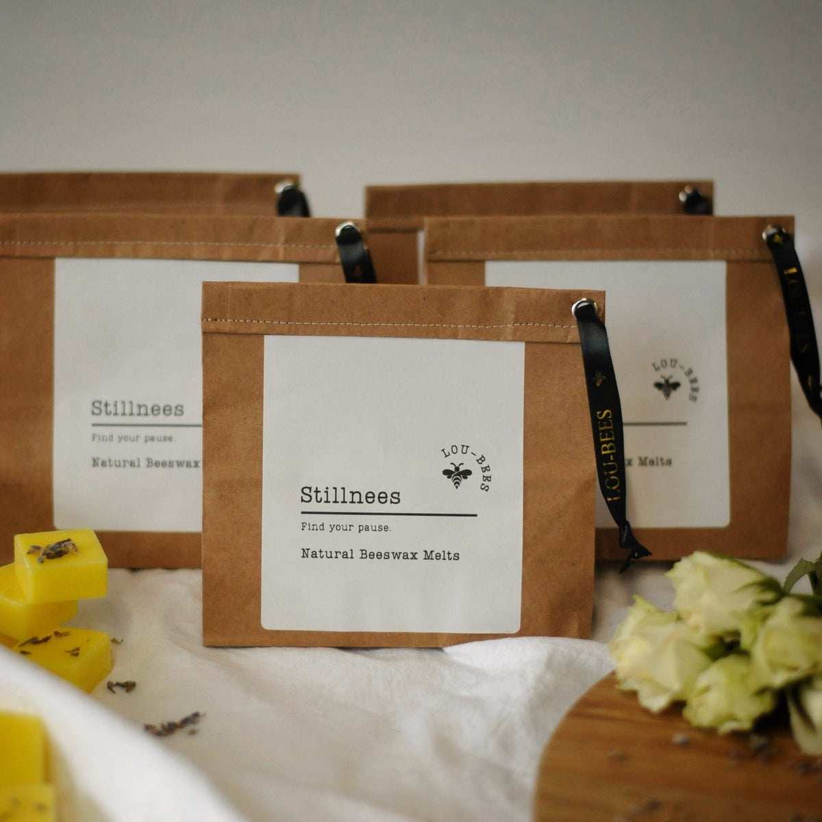 Lou-bees Stillness Natural Beeswax Melts - Lavender Blend