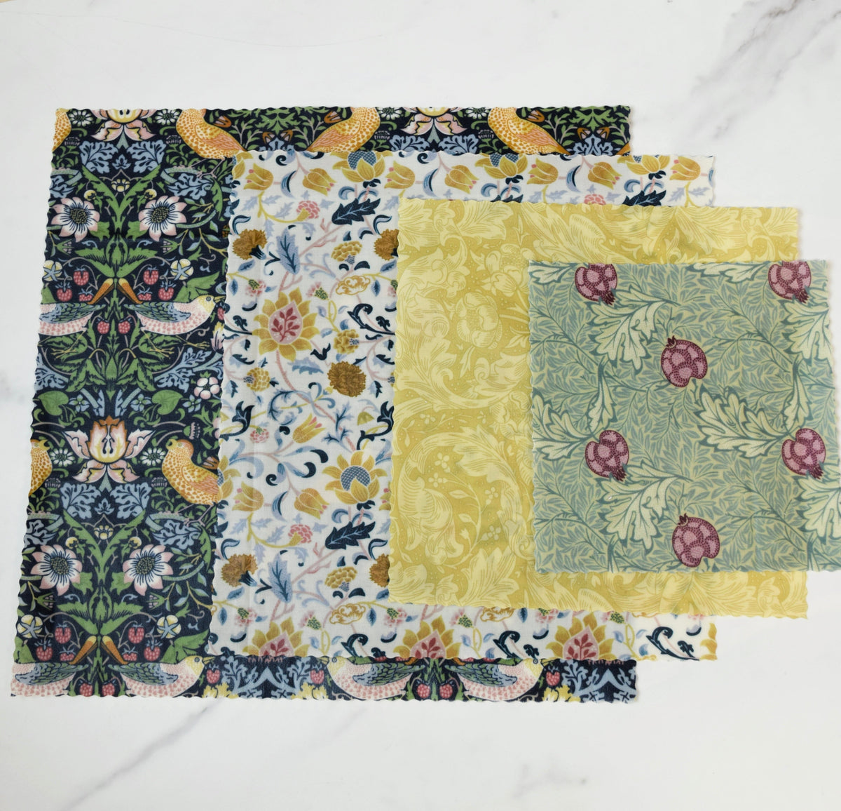 Lou-bees William Morris Country View Beeswax Food Wraps