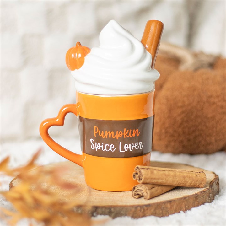 Blush & Bale Pumpkin Spice Lover Lidded Mug