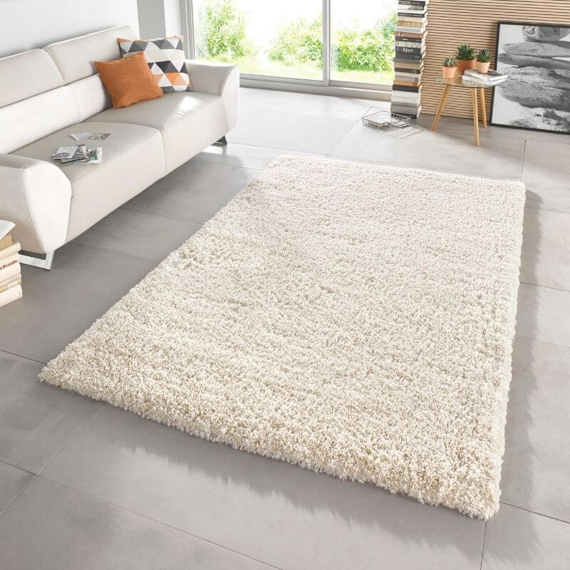 Deep Pile Rug Venice Cream Colour | Plush Indoor Floor Rug
