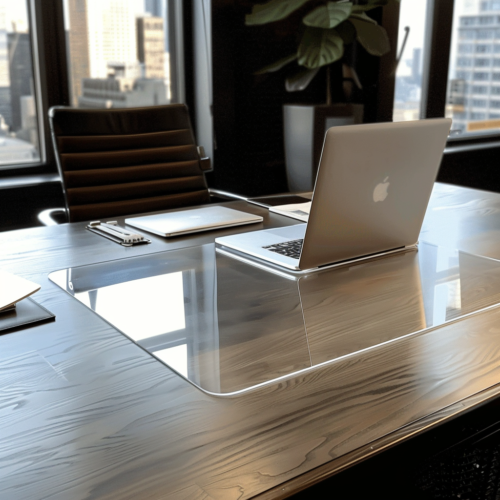 Clear PVC Desk Mat Protector Transparent Table Cover | Nicoman