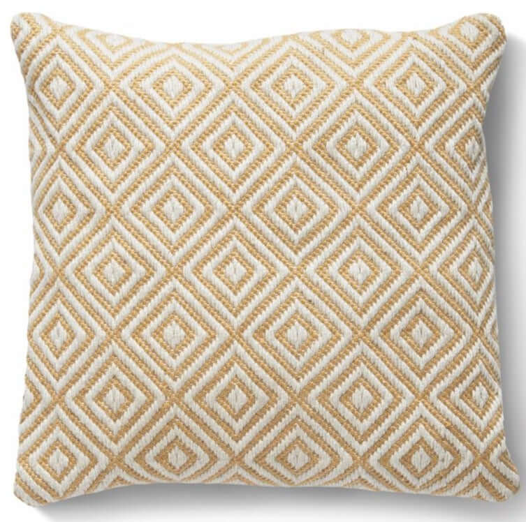 Diamond Design Woven Cushion 45×45cm by The Rugs