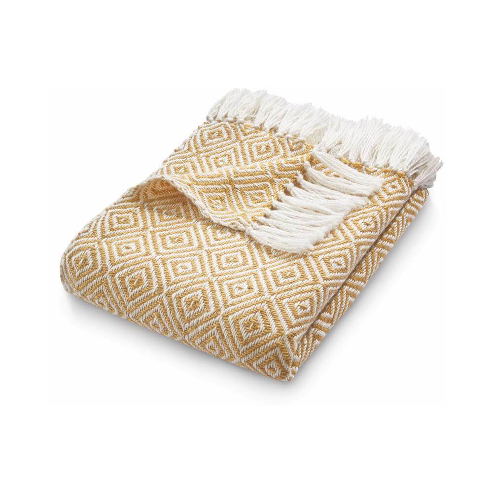 The Rugs Diamond Design Woven Throw 130x180 cm