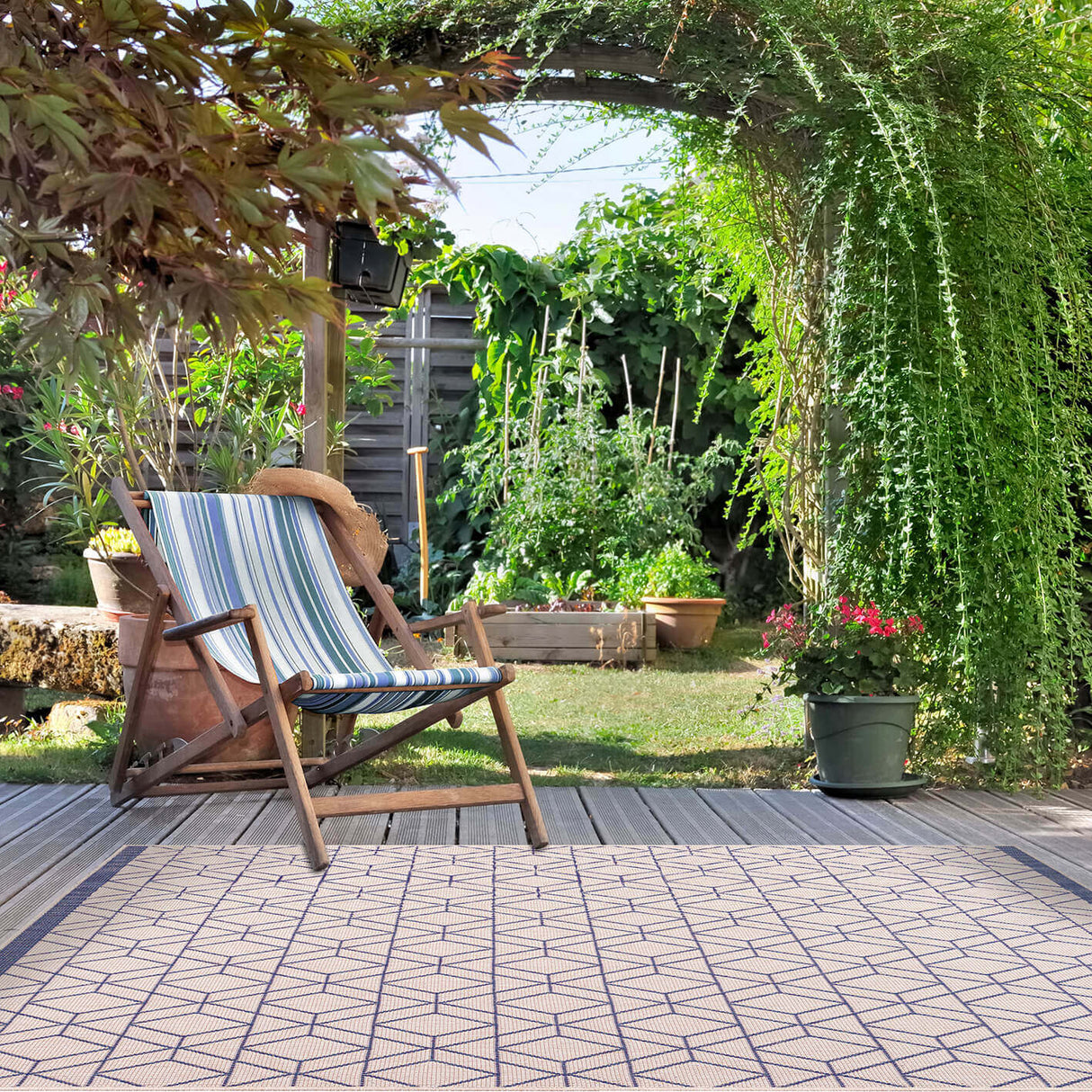 The Rugs Duo Weave Outdoor Rug Diamonds