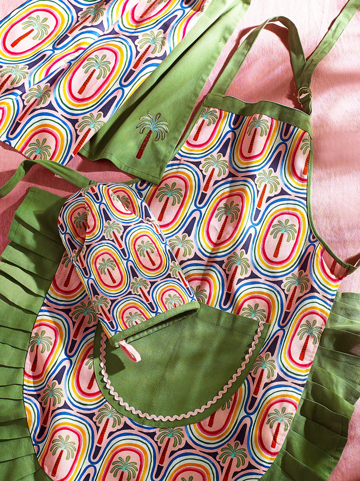 Eleanor Bowmer Palm Tree Single Oven Glove - 100% cotton