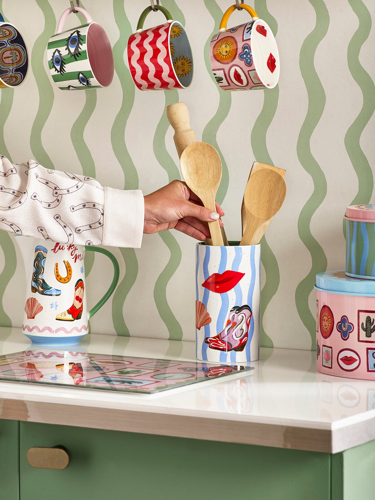Eleanor Bowmer Electric Coast Utensil Holder