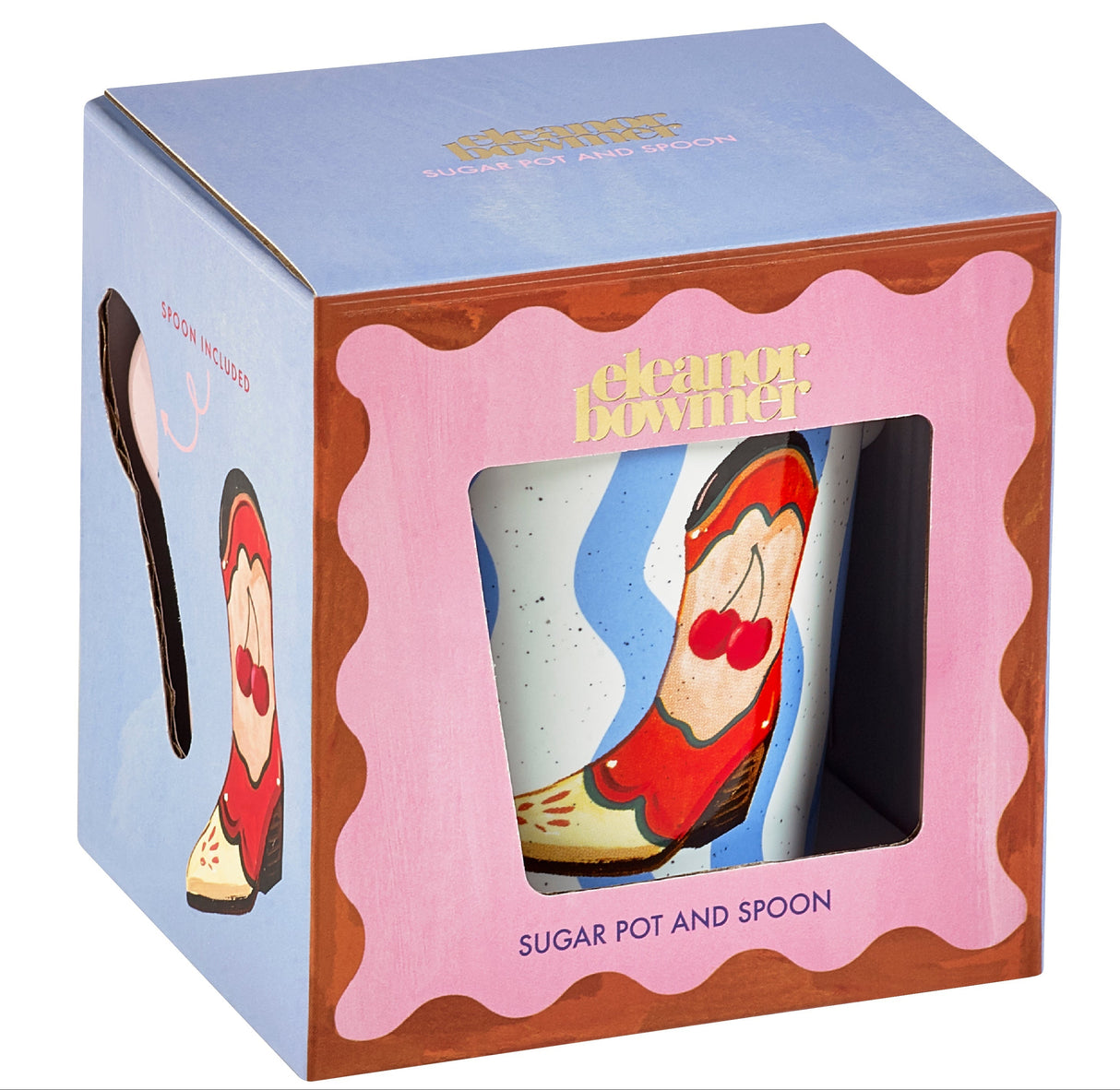 Eleanor Bowmer Electric Coast Sugar Pot & Spoon Set