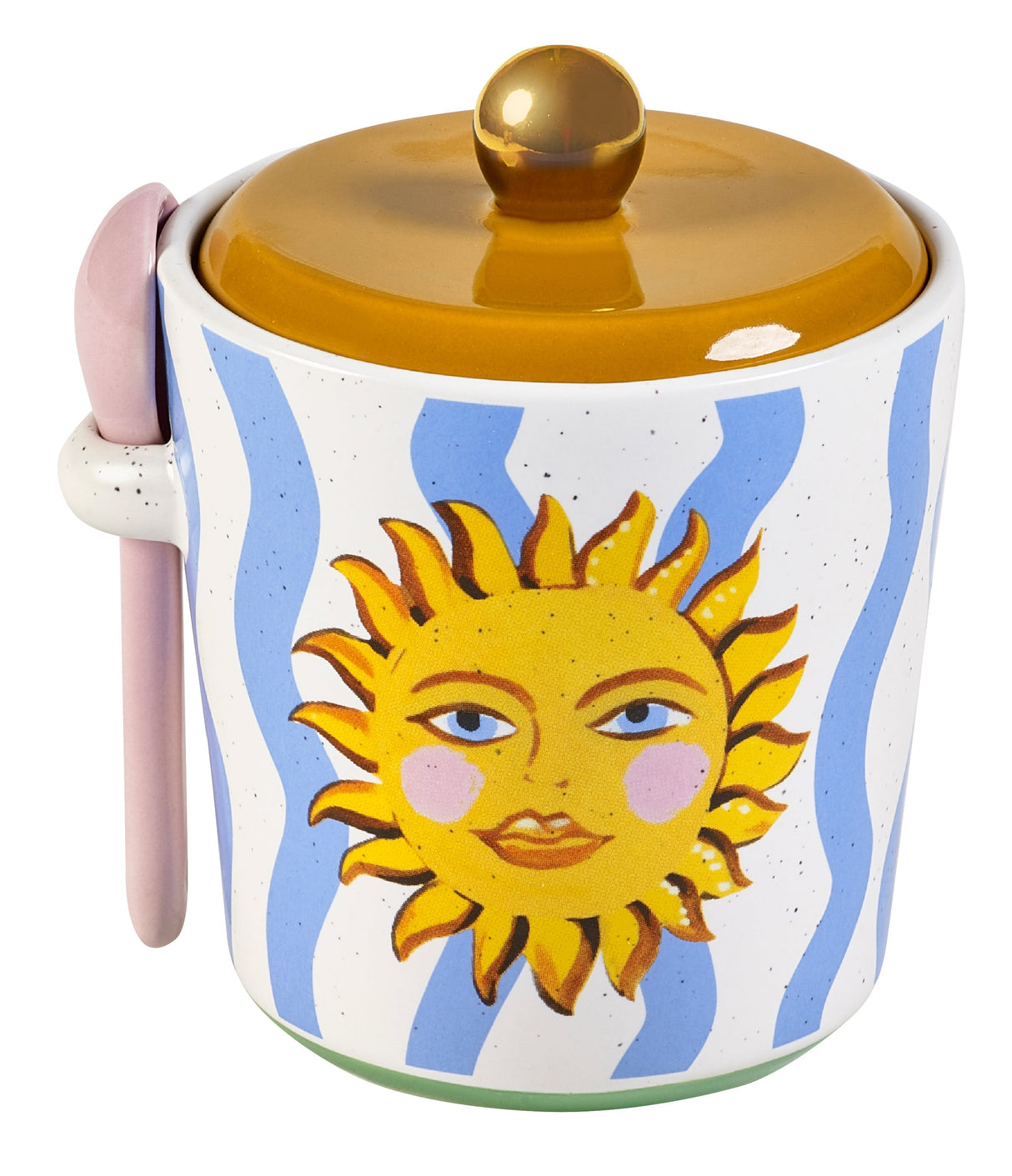 Eleanor Bowmer Electric Coast Sugar Pot & Spoon Set