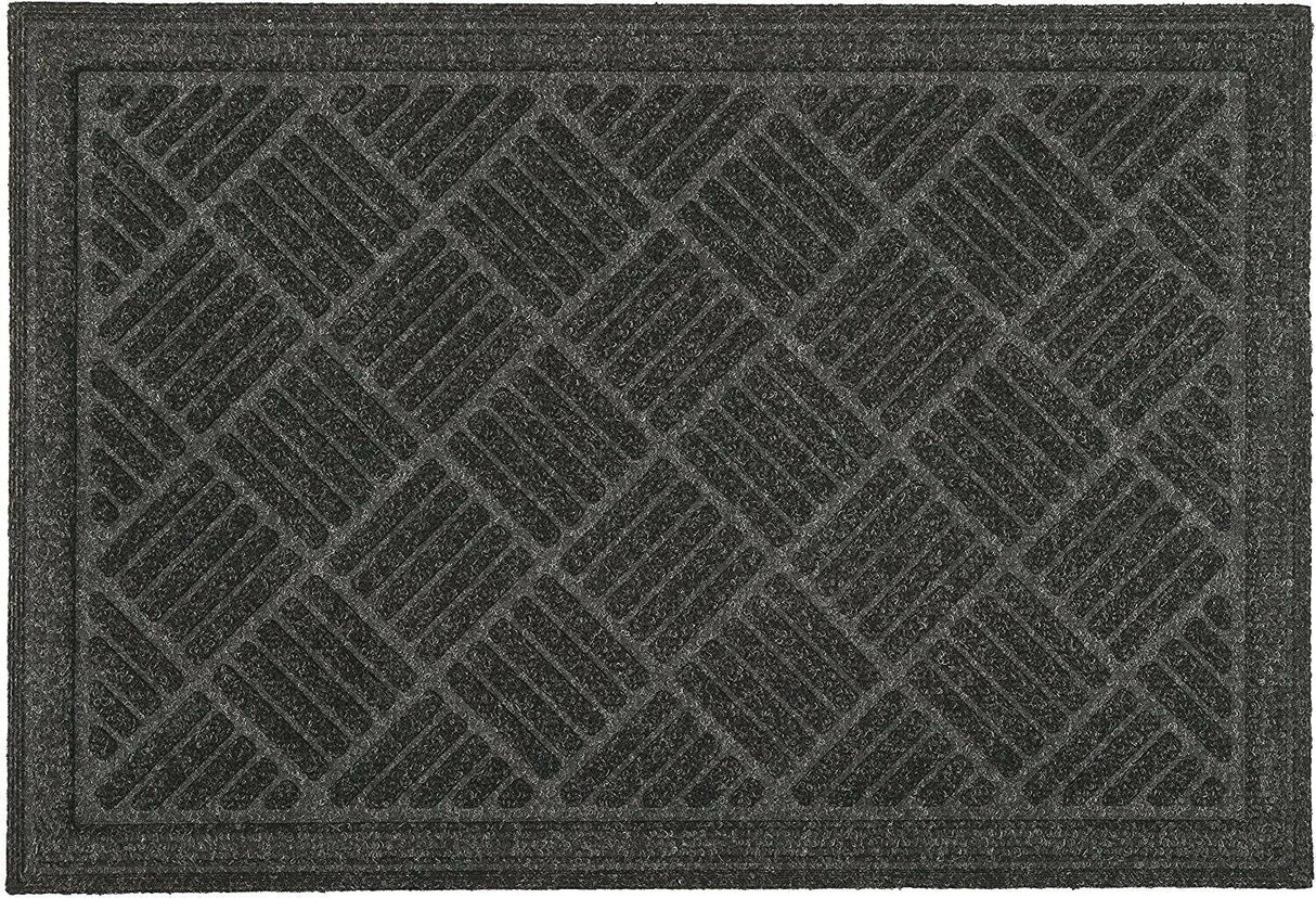Nicoman Eco Friendly Chequered Door Mat - Grey