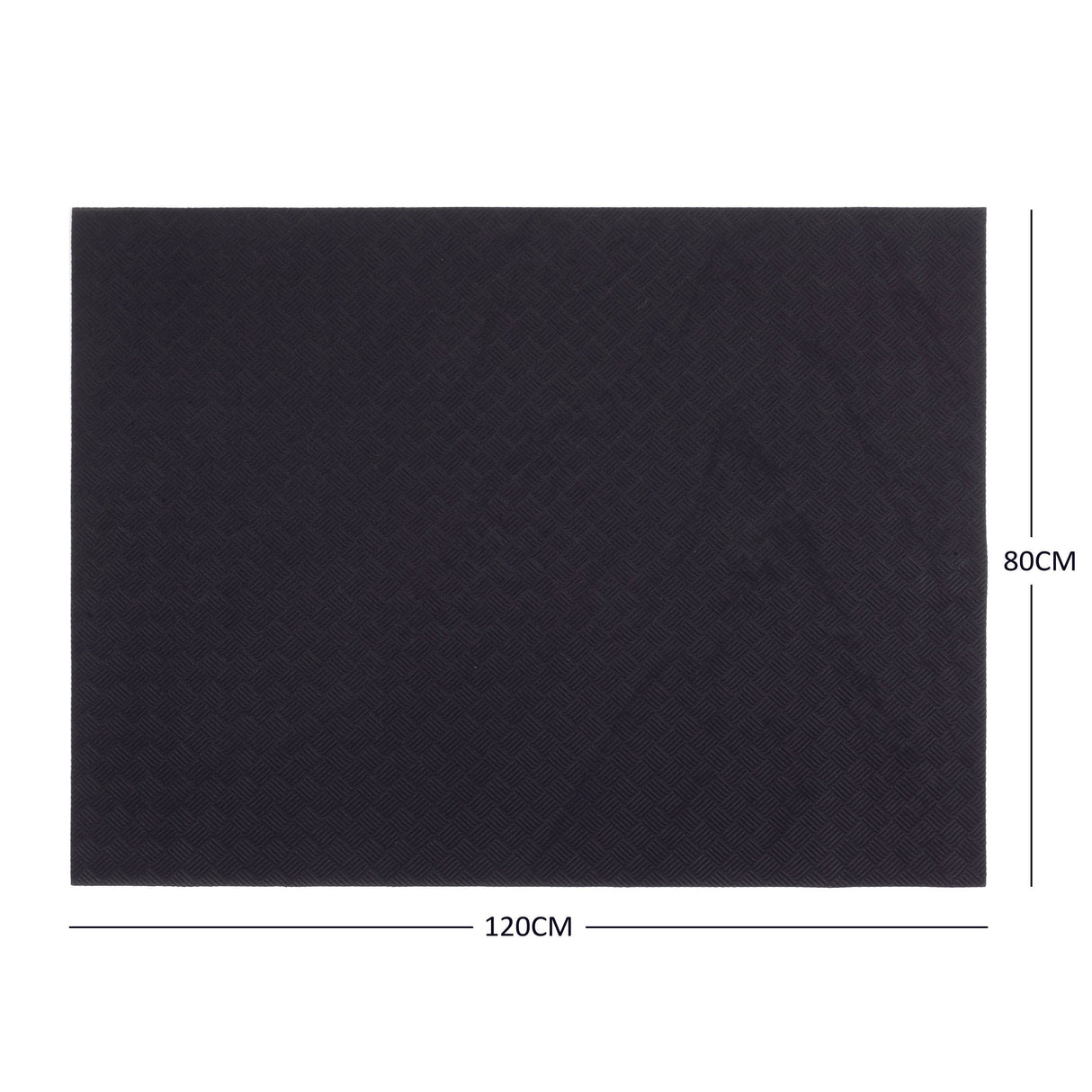 Nicoman Eco Friendly Rubber BBQ Floor Protection Mat - 120cm x 80cm