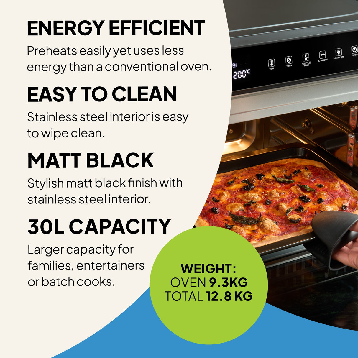 Fridja Super Oven Pro 30L Digital Air Fryer Oven
